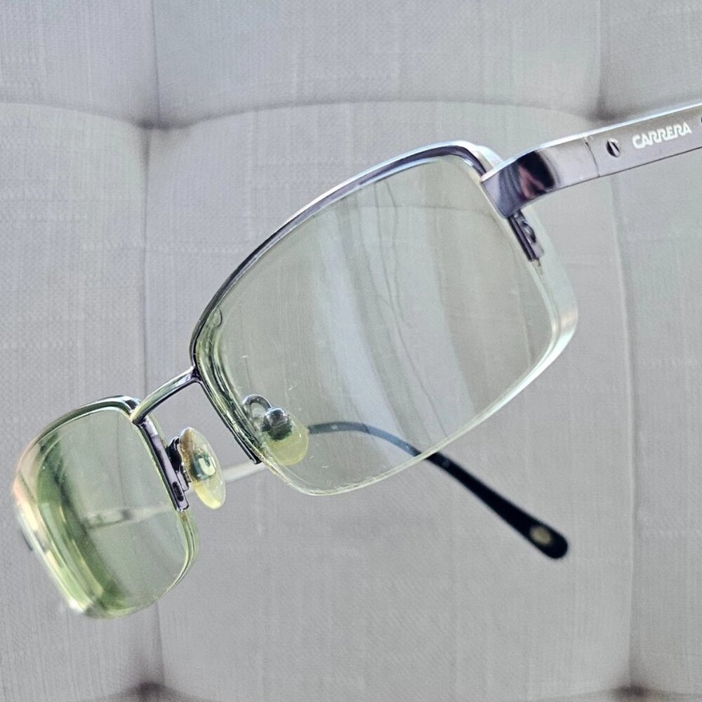 Carrera Men Glasses Frame CA7574 half Rim Eyewear Eyeglaasses Brown Tone